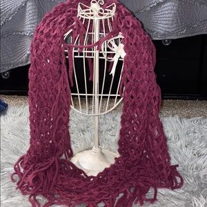 Tasseled infinity scarf!